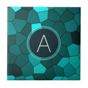 Mosaico do vitral da cerceta do Aqua