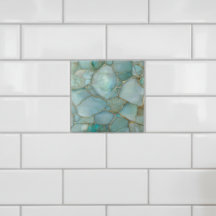 Mosaico Dourado Agata Aqua Costeira