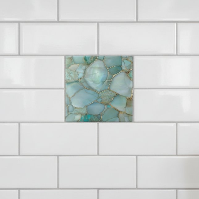 Mosaico Dourado Agata Aqua Costeira (Criador carregado)