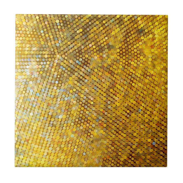 Mosaico Dourado com brilho (Frente)