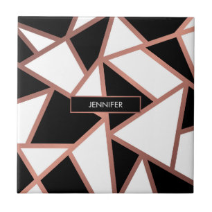 Mosaico Dourado cor-de-rosa