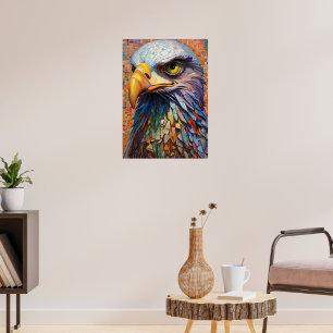 Mosaico Eagle Poster