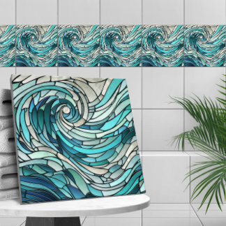Mosaico Espiral Onda Oceânica
