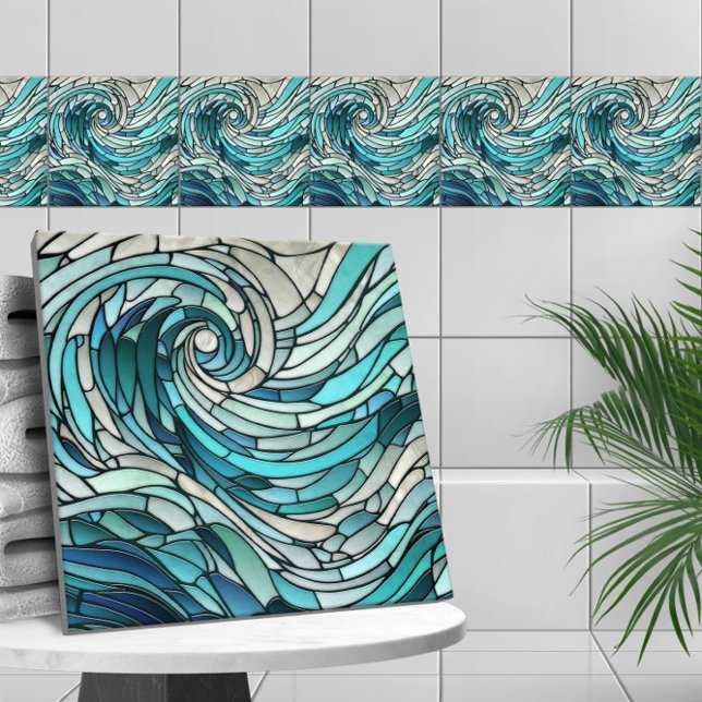 Mosaico Espiral Onda Oceânica (Criador carregado)