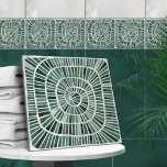 Mosaico espiral - Pine e Jade Green<br><div class="desc">Mosaico espiral - Pine e Jade Green</div>