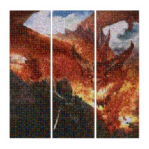 Mosaico Fotográfico de Triptych do Dragão de Respi