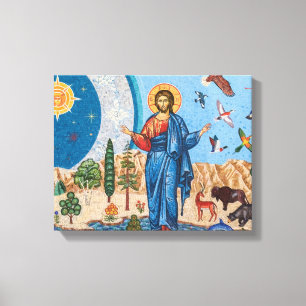 Mosaico Gênesis Canvas Embrulhado Premium (Brilho)