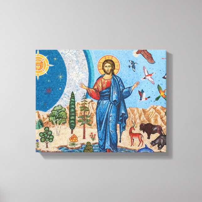 Mosaico Gênesis Canvas Embrulhado Premium (Brilho) (Frente)