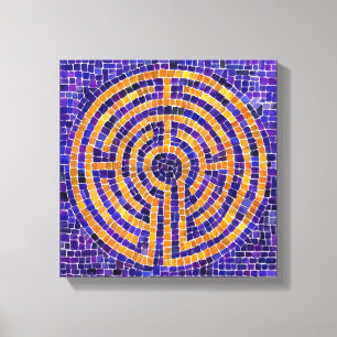 MOSAICO LABIRINTO Canvas Enrolado 30x30cm (Profund