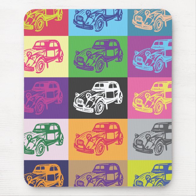 Mosaico Mousepad de Citroen 2CV (Frente)