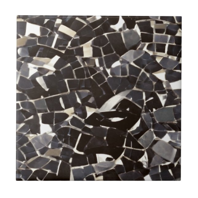 Mosaico preto e branco  (Frente)