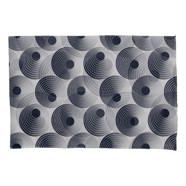 Mosaico preto-prata: textura concêntrica dos anéis (Frente)