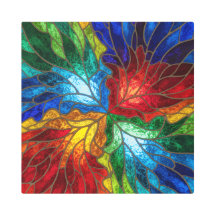 Mosaico Radiante Leafburst – Vidro Fosco Parede de