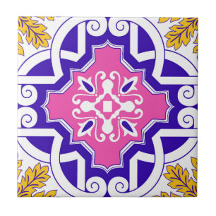 Mosaico Rosa Português Mediterrâneo