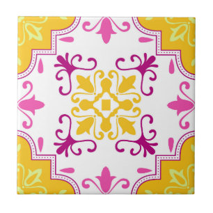 Mosaico Rosa Português Mediterrâneo