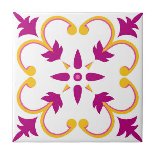 Mosaico Rosa Português Mediterrâneo