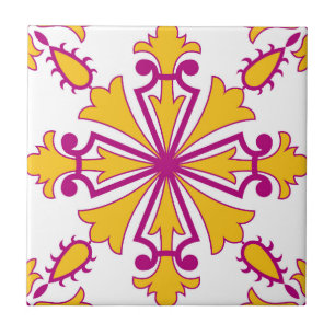 Mosaico Rosa Português Mediterrâneo