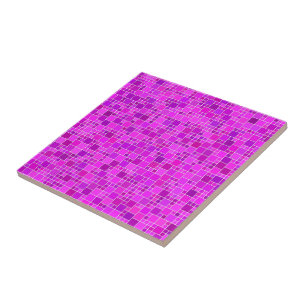 Mosaico Rosa Púrpura - Abstrato bonito - Moderno