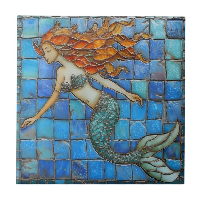 Mosaico Sereia Aqua Marine (Frente)
