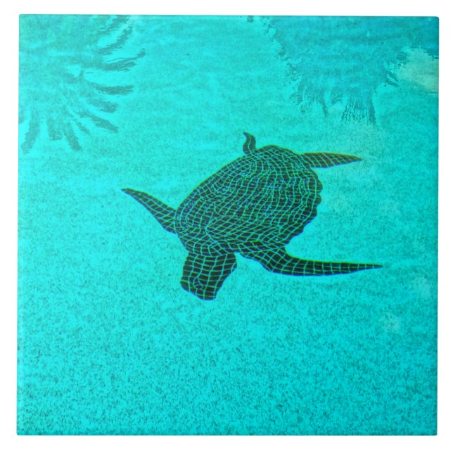 Mosaico Tortuga Turtle em Sanibel Island na Flórid (Frente)