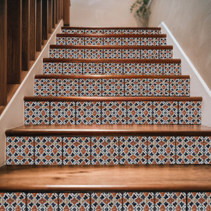 Mosaico tradicional marroquino azul & Terracotta