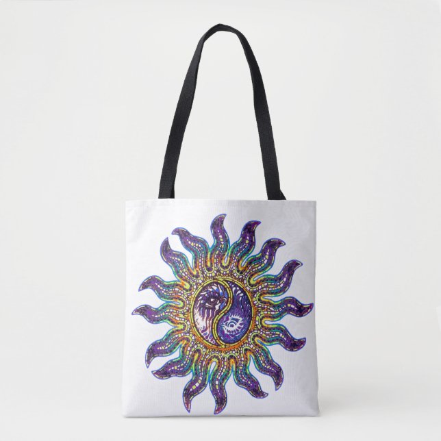 Mosaico Yin Yang Sun Tote Bag (Frente)