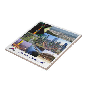 Mosaico zKR008 SEOUL, Coreia do Sul, Ásia,