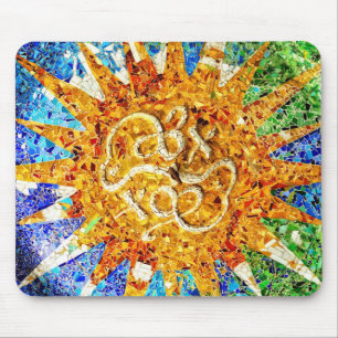 Mosaicos de Park Guell Mousepad