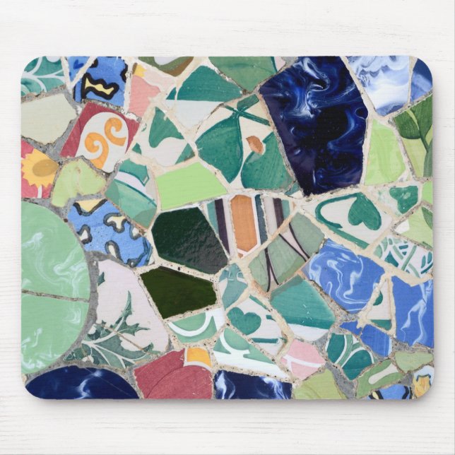 Mosaicos de Park Guell Mousepad (Frente)