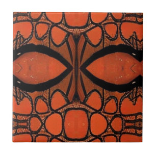 Mosaicos geométricos tribais, olhos abstrato cor d