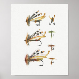 Moscas de pesca nº 1 Poster
