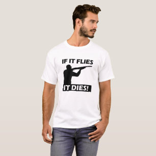 Moscas morre Camiseta engraçada