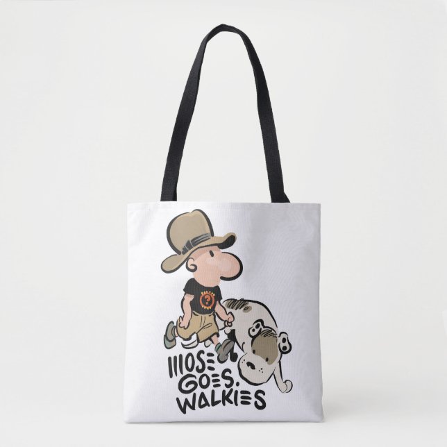 Mose Goes Walkies Tote Bag (Frente)