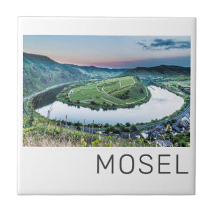 Moselle Calmont Loop Bremm Sunset River Souvenir