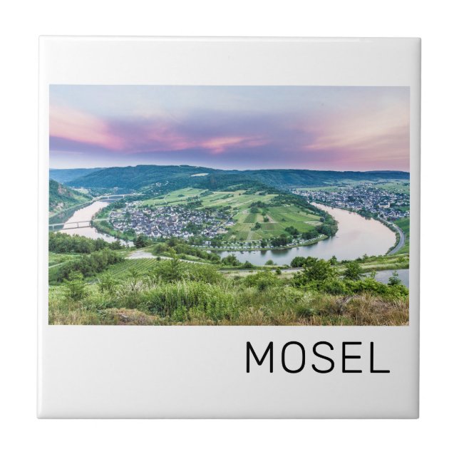 Moselle Loop Sunset Kroev Panorama Alemanha (Frente)