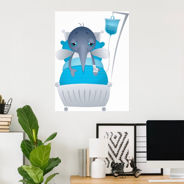 Mosquito Doente No Hospital Poster (Criador carregado)