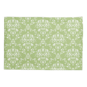 Moss Green Damask