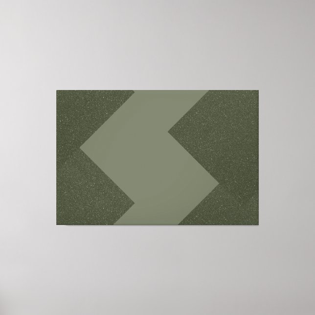 Moss Green Modern Canvas Art (Frente)