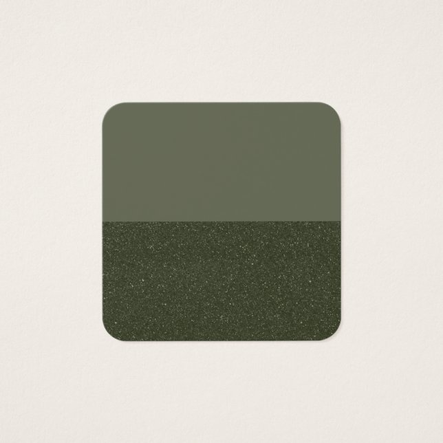 Moss Green Split Cartão de visita - Personalizado (Frente)