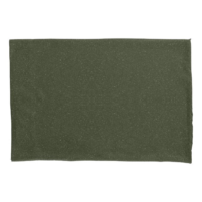 Moss Green Texture Pillowcase - Personalizável (Frente)