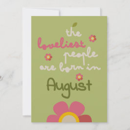 MOSSY BLOOM - Cartão de Convite Floral de Aniversá