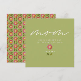 MOSSY BLOOM - Cartão de Convite Floral para Dias d
