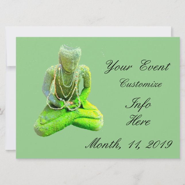 Mossy Green Buddha Meditando Thunder_Cove (Frente)
