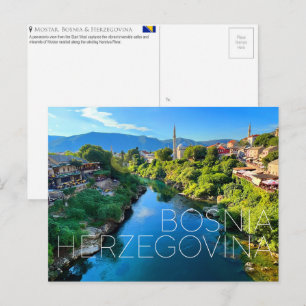 Mostar, Bósnia e Herzegovina Cartão Postal de Viag