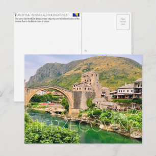 Mostar, Bósnia e Herzegovina Cartão Postal de Viag