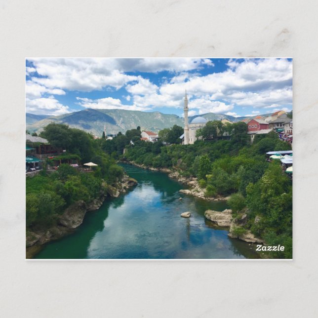 Mostar, Cartão postal Bósnia e Herzegovina (Verso)