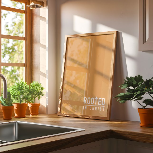 Mostard Rootada de fé cristã Poster (Criador carregado)