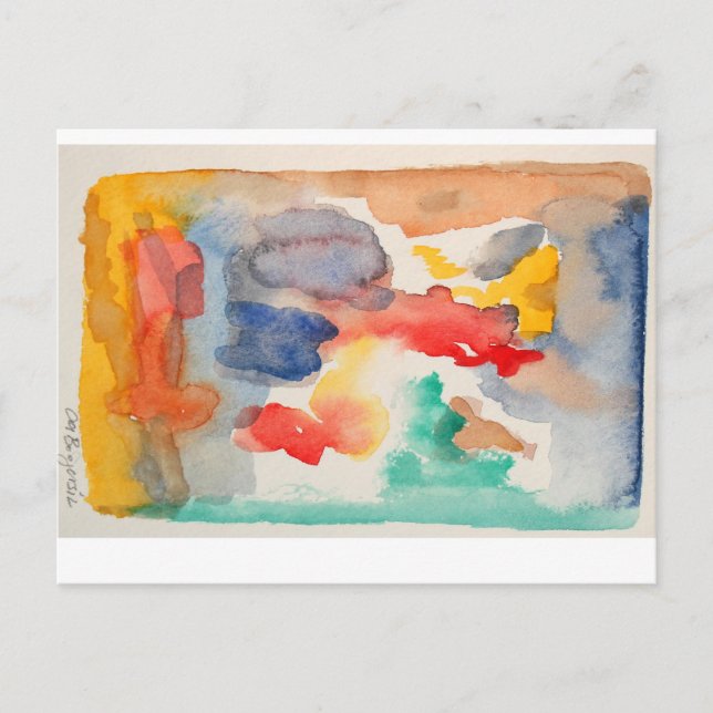 mostra 2012 de 15 cartão da aguarela (Frente)