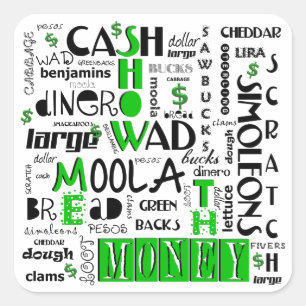 Mostre-me os adesivos Money Square