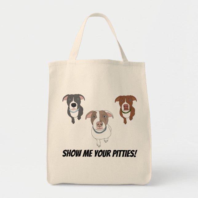 Mostre-me seu bolsa de Pitties (3 cães) (Frente)